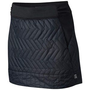 MOUNTAIN HARDWEAR Women's size SMALL Trekkin' Insulated Skirt BLACK quilted NWT